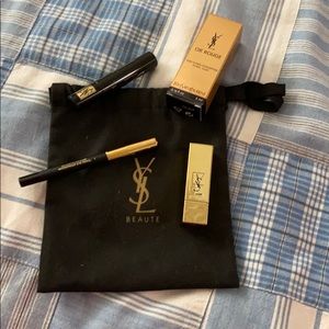YSL dust bag with YSL  travel essentials new.
